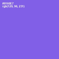 #8160E7 - Medium Purple Color Image