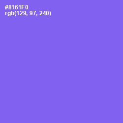 #8161F0 - Medium Purple Color Image