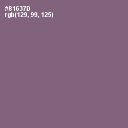 #81637D - Spicy Pink Color Image
