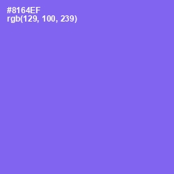 #8164EF - Medium Purple Color Image