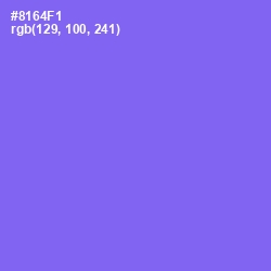 #8164F1 - Medium Purple Color Image