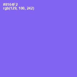 #8164F2 - Medium Purple Color Image