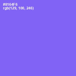 #8164F6 - Medium Purple Color Image