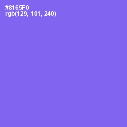 #8165F0 - Medium Purple Color Image