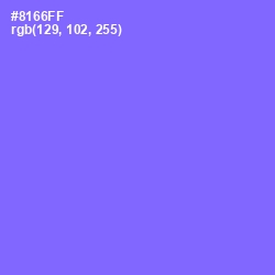 #8166FF - Medium Purple Color Image