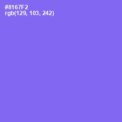 #8167F2 - Medium Purple Color Image