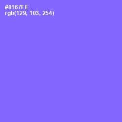 #8167FE - Medium Purple Color Image