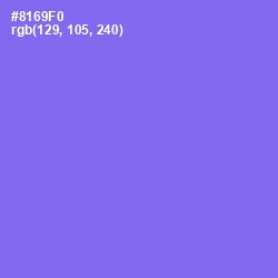 #8169F0 - Medium Purple Color Image