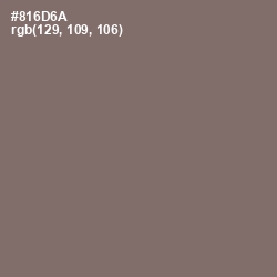 #816D6A - Sand Dune Color Image