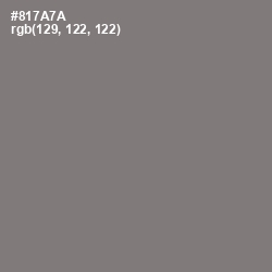 #817A7A - Friar Gray Color Image