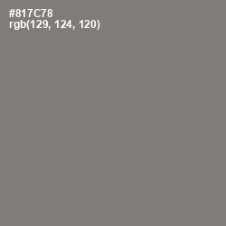 #817C78 - Friar Gray Color Image