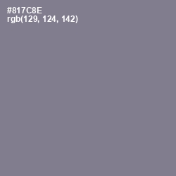 #817C8E - Mountbatten Pink Color Image