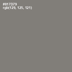 #817D79 - Friar Gray Color Image