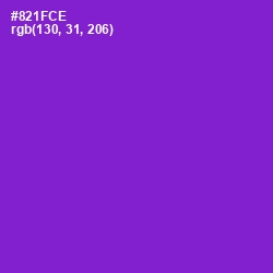 #821FCE - Electric Violet Color Image