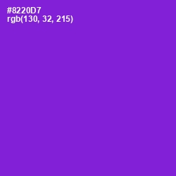 #8220D7 - Electric Violet Color Image