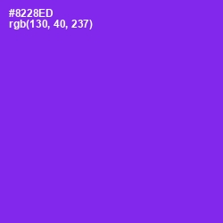 #8228ED - Electric Violet Color Image