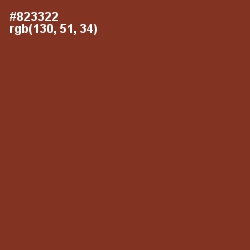 #823322 - Burnt Umber Color Image