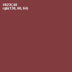 #823C40 - Solid Pink Color Image