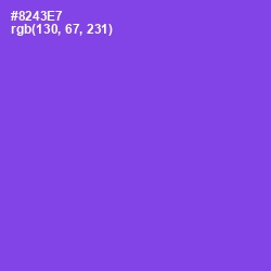 #8243E7 - Medium Purple Color Image