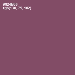 #824B66 - Cannon Pink Color Image