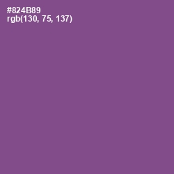 #824B89 - Trendy Pink Color Image