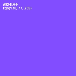#824DFF - Medium Purple Color Image