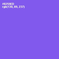 #8259ED - Medium Purple Color Image