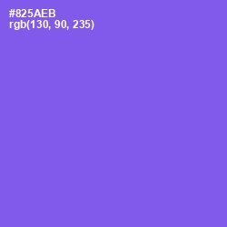 #825AEB - Medium Purple Color Image