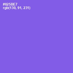 #825BE7 - Medium Purple Color Image