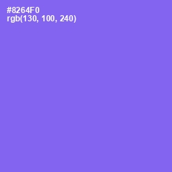 #8264F0 - Medium Purple Color Image