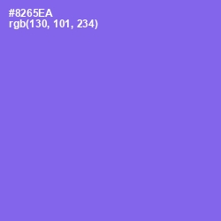 #8265EA - Medium Purple Color Image
