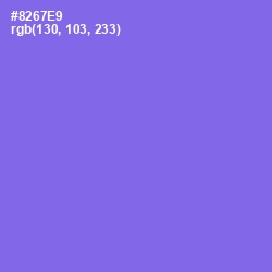 #8267E9 - Medium Purple Color Image