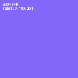 #8267FB - Medium Purple Color Image