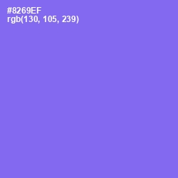 #8269EF - Medium Purple Color Image