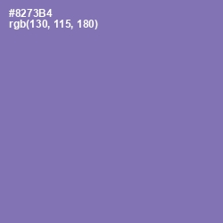 #8273B4 - Purple Mountain's Majesty Color Image
