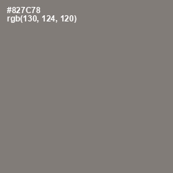 #827C78 - Friar Gray Color Image