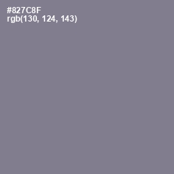 #827C8F - Mountbatten Pink Color Image