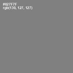 #827F7F - Friar Gray Color Image