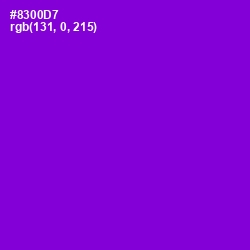 #8300D7 - Electric Violet Color Image