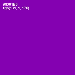 #8301B0 - Violet Eggplant Color Image