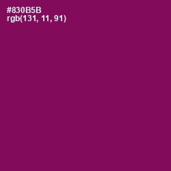 #830B5B - Cardinal Pink Color Image