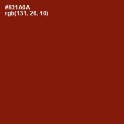 #831A0A - Falu Red Color Image