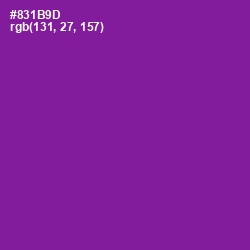 #831B9D - Violet Eggplant Color Image