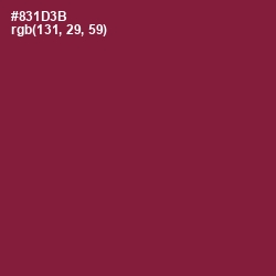 #831D3B - Merlot Color Image