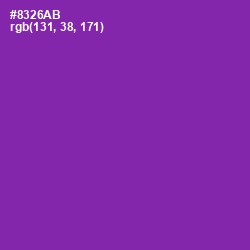 #8326AB - Vivid Violet Color Image