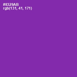 #8329AB - Vivid Violet Color Image