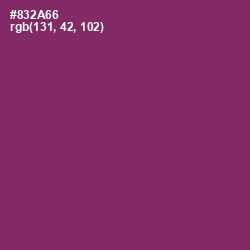 #832A66 - Plum Color Image