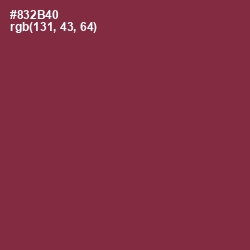 #832B40 - Solid Pink Color Image