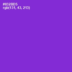#832BD5 - Electric Violet Color Image