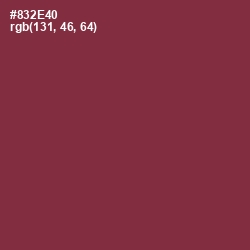 #832E40 - Solid Pink Color Image